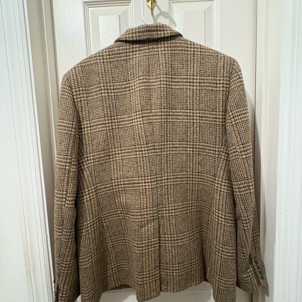 Ralph Lauren Tan Plaid Blazer - Picture 3 of 9